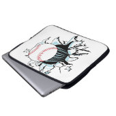 Baseball-Breakout Laptopschutzhülle (Vorne Knopf)