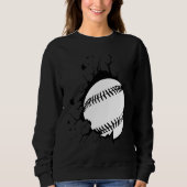 Baseball breakthrough for baseball players sweatshirt (Vorderseite)