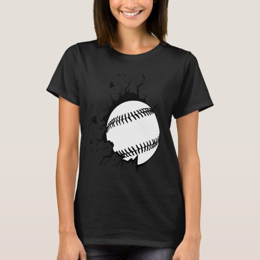 Baseball breakthrough for baseball players T-Shirt (Vorderseite)