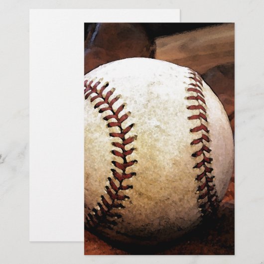 Baseball Briefpapier (Vorne/Hinten)