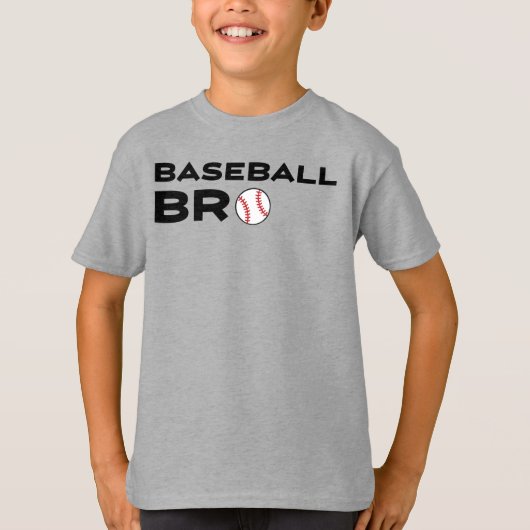 Baseball Bro Sporty Boy's T - Shirt (Vorderseite)