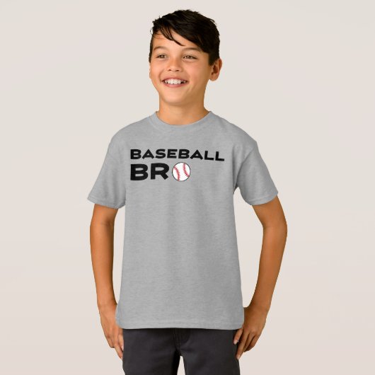 Baseball Bro Sporty Boy's T - Shirt (Vorne ganz)