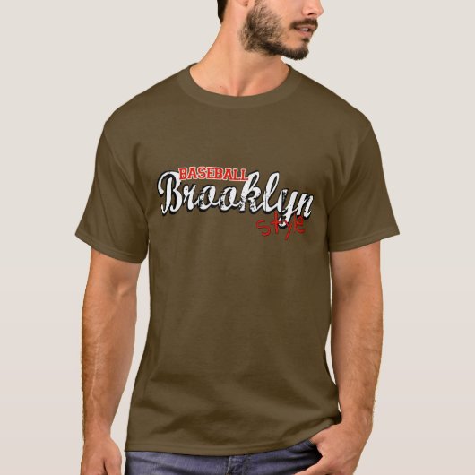 Baseball-Brooklyn-Art T-Shirt (Vorderseite)