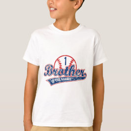 Baseball Brother of the Rookie 1st Birthday Party T-Shirt