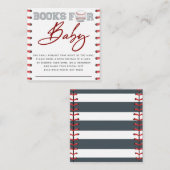 Baseball-Bücher für Baby Begleitkarte (Vorne/Hinten)
