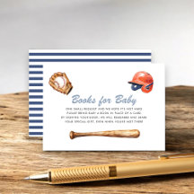 Baseball-Bücher für Baby-Karte