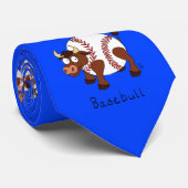 Baseball Bull Sport Niedlich Kids Krawatte (Gerollt)
