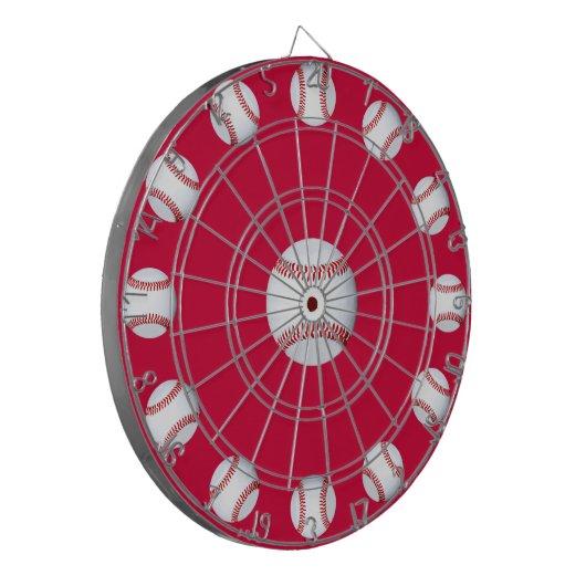 Baseball Bullseye Dart Board Dartscheibe (Vorderseite Links)