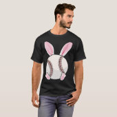 Baseball Bunny Ears Eggs Costume Easter Day Boys M T-Shirt (Vorne ganz)