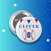 Baseball Bunting Flags Kindergeburtstag Button