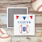 Baseball Bunting Flags Kindergeburtstag Magnet