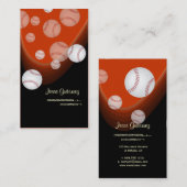 Baseball-Buskarten Visitenkarte (Vorne/Hinten)