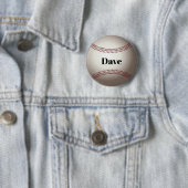 Baseball-Button-Vorlage, personalisieren Button (Beispiel)
