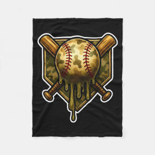 Baseball Camo Drip Eiscreme Jugend Jungen Srts Fleecedecke