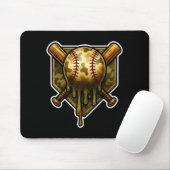 Baseball Camo Drip Ice Cream Youth Boys Srts Mousepad (Mit Mouse)