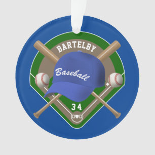 Baseball Cap Basketball Diamant Personalisierte Na Ornament