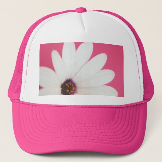 Baseball Cap (Pink DaisyOnPink)RFPM-Designs ©️ 201 Truckerkappe (Vorderseite)