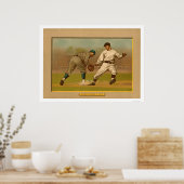 Baseball Card Play Action 1911 Poster (Küche)