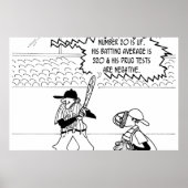 Baseball-Cartoon 4879 Poster (Vorne)