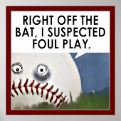 baseball cartoon poster (Vorne)