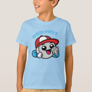 Baseball-Cartoonfigur T-Shirt