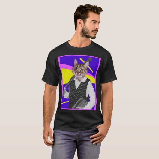 Baseball Cat T - Shirt (Vorne ganz)
