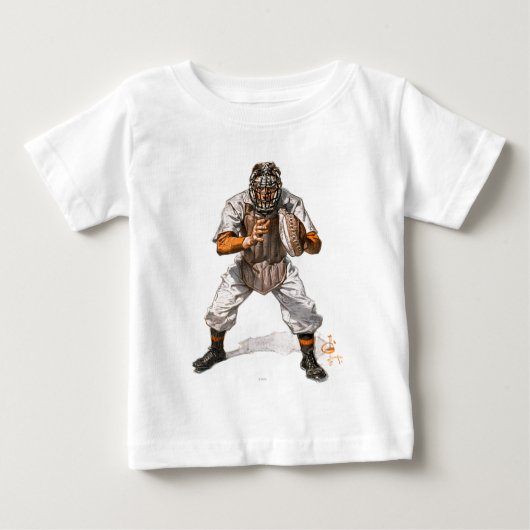 Baseball Catcher Baby T-shirt (Vorderseite)