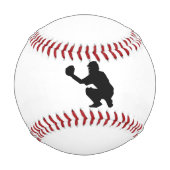 Baseball-Catcher-Bild auf Baseball (Rückseite)