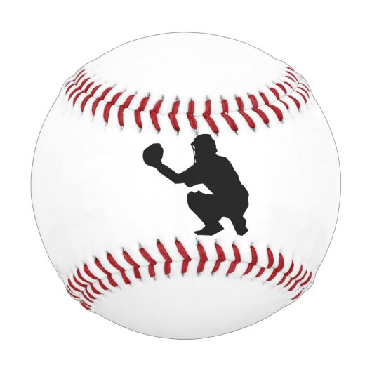Baseball-Catcher-Bild auf Baseball (Rückseite)