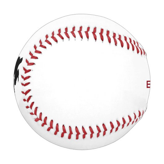 Baseball-Catcher-Bild auf Baseball (Vorderseite Links)