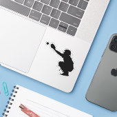 Baseball Catcher Custom Cut Aufkleber (Laptop mit iPhone)