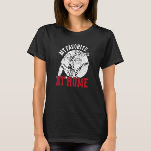 Baseball Catcher Dad Stolz Vater Von Einem Basebal T-Shirt