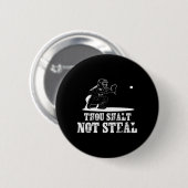 Baseball Catcher, den du nicht stehlen willst - Re Button (Vorne & Hinten)