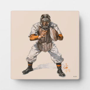 Baseball Catcher Fotoplatte