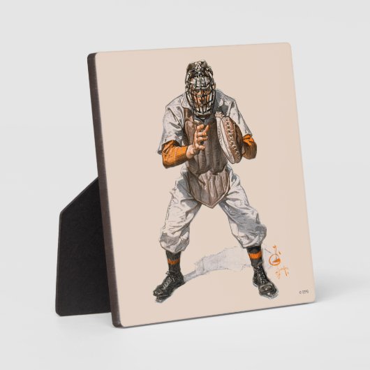 Baseball Catcher Fotoplatte (Vorderseite)