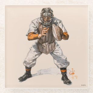 Baseball Catcher Glasuntersetzer