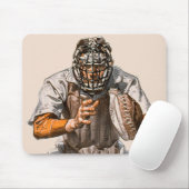 Baseball Catcher Mousepad (Mit Mouse)