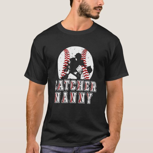 Baseball Catcher Nanny einer Baseball Catcher Nann T-Shirt (Vorderseite)