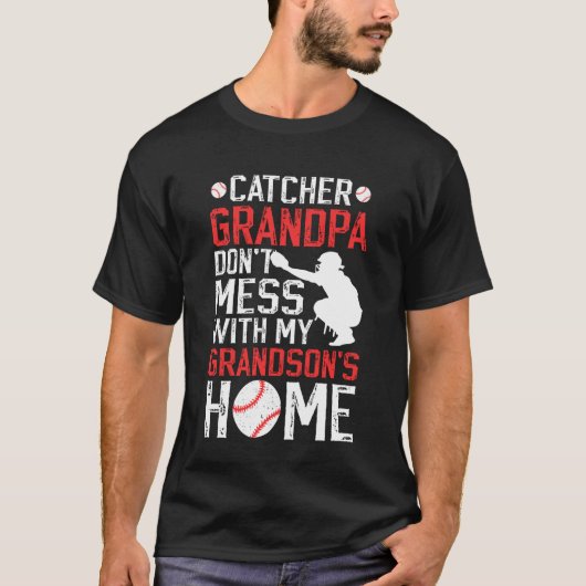 Baseball Catcher Opa Lustiger Baseball Catcher Gr T-Shirt (Vorderseite)