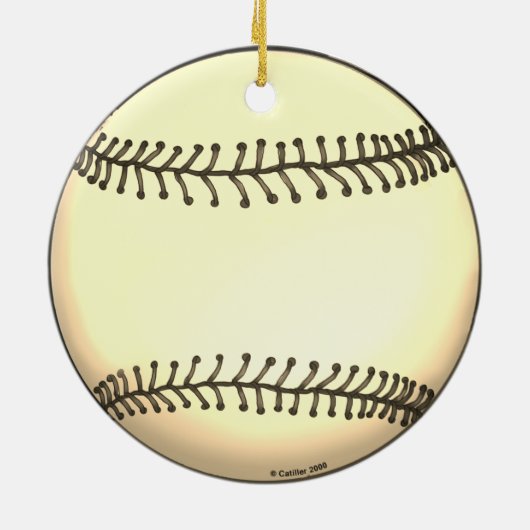 Baseball Catcher-Ornament Keramik Ornament (Hinten)