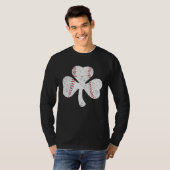 Baseball Catcher Pitcher Shamrock St Patrick 2019 T-Shirt (Vorne ganz)