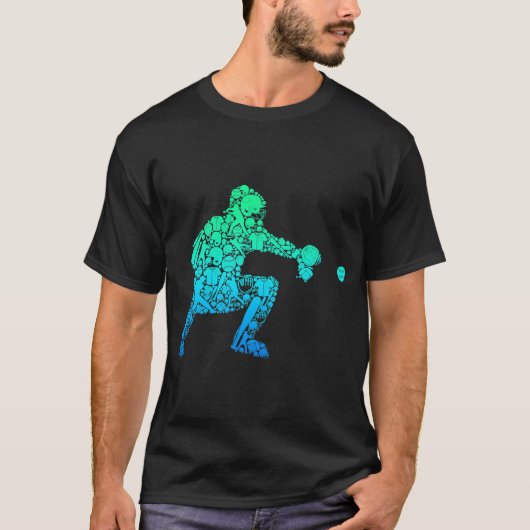 Baseball Catcher Player Jugend Männer Kinder Jungs T-Shirt (Vorderseite)
