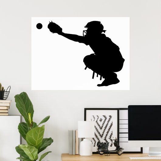 Baseball Catcher Poster (Heimbüro)