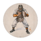 Baseball Catcher Schneidebrett (Vorderseite)