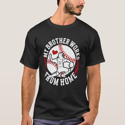 Baseball Catcher Schwester Lustiger Baseball Catch T-Shirt (Vorderseite)
