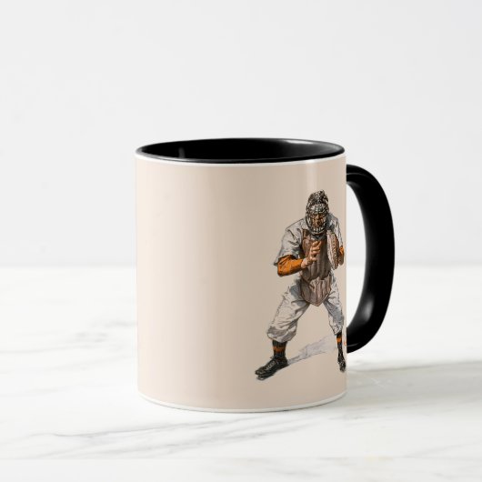 Baseball Catcher Tasse (VorderseiteRechts)