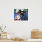 Baseball Catcher und Umpire-Streitgespräche Poster (Küche)