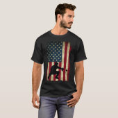 Baseball Catchers Gear Sports American Flag Klein T-Shirt (Vorne ganz)