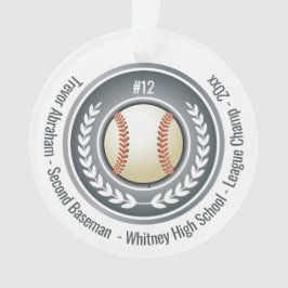 Baseball Champion Coach Ornament