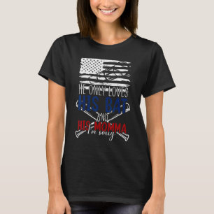 Baseball-Cheer-Mama Er nur Lieben seine Bat und se T-Shirt